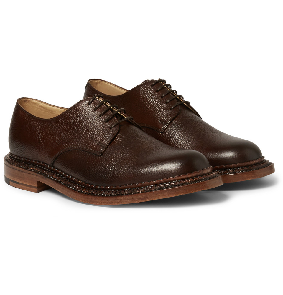 Lyst Foot the coacher TripleWelted Leather Derby Shoes in Brown for Men