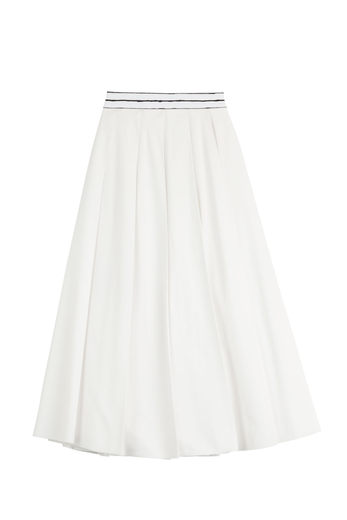 Lyst - Vionnet Cotton Midi Skirt - White in White1200 x 1800