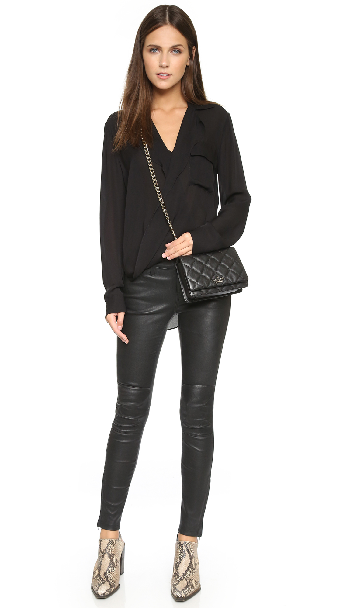 Kate Spade Mini Vivenna Cross Body Bag - Black in Black - Lyst