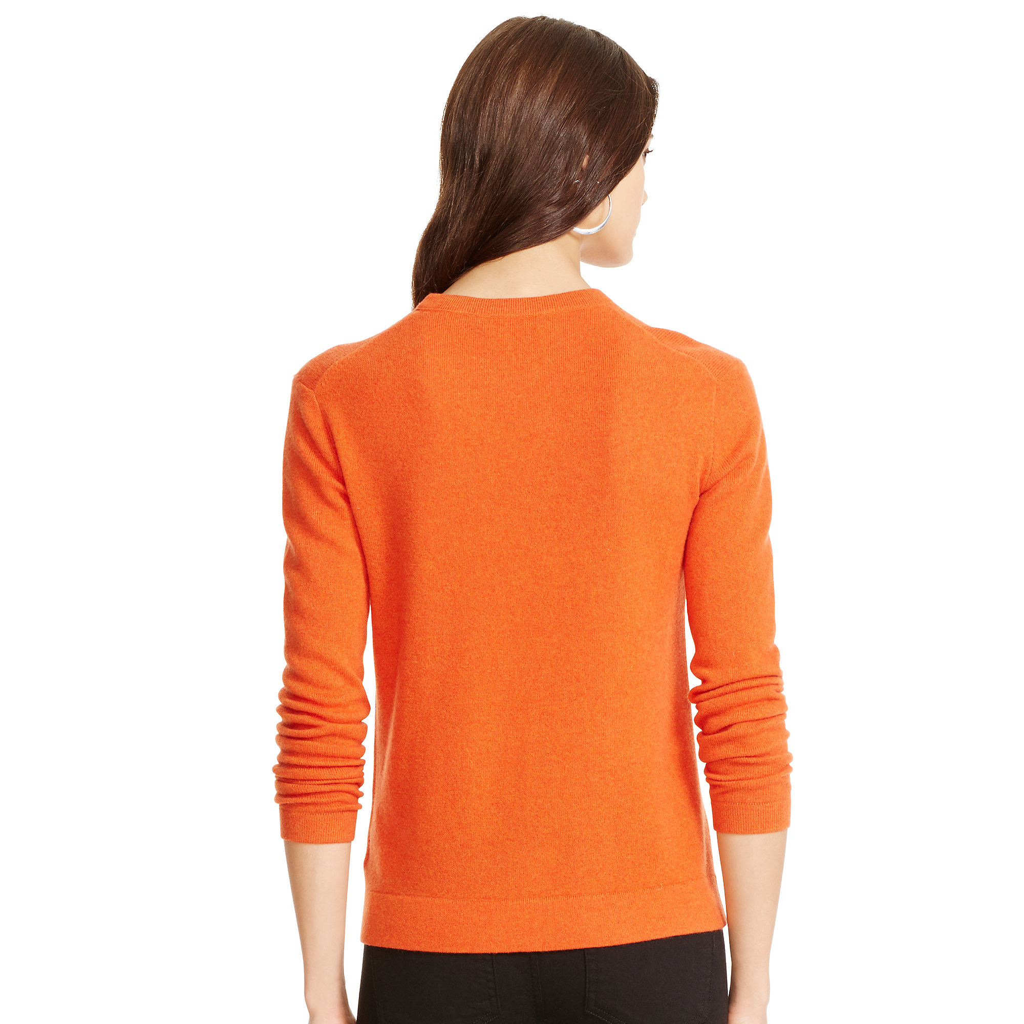 Polo ralph lauren Cashmere Crewneck Sweater in Orange (fall orange