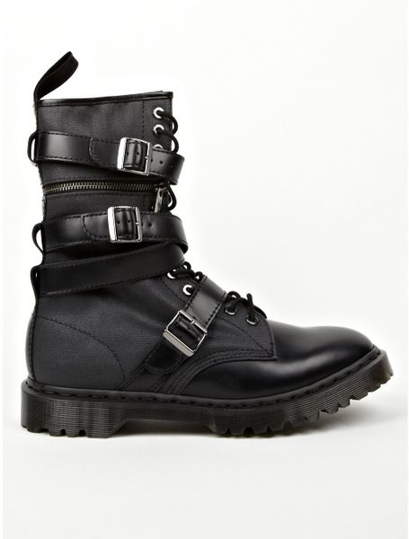 Dr. Martens Mens Black Styrene Bondage Boots in Black for Men | Lyst