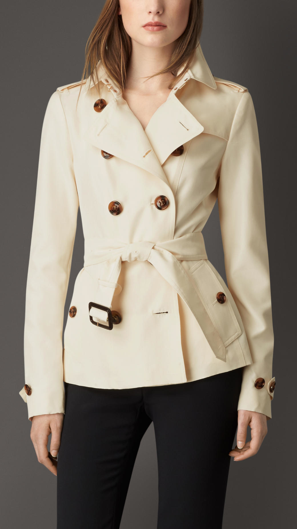 burberry denim trench coat