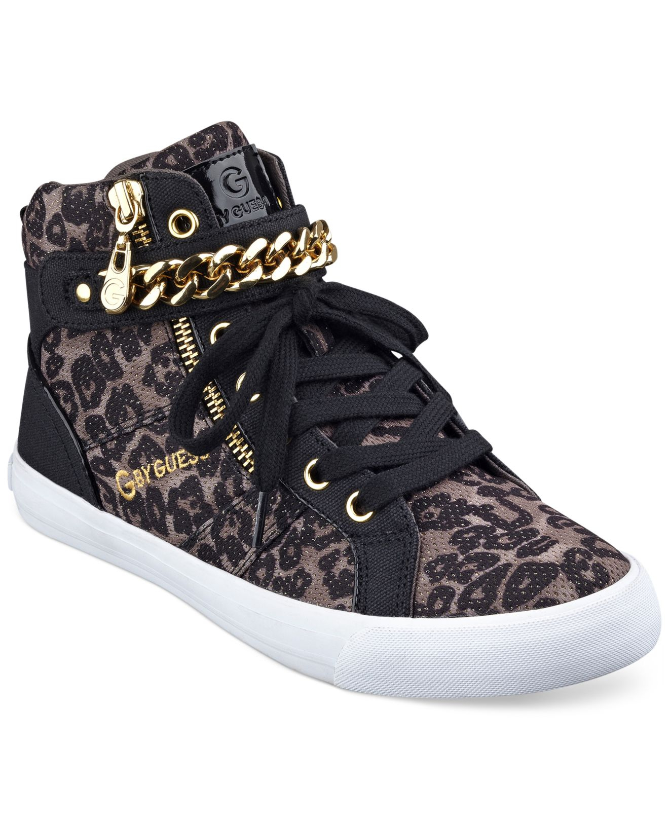 G by guess Women'S Orvan High Top Chain Sneakers | Lyst