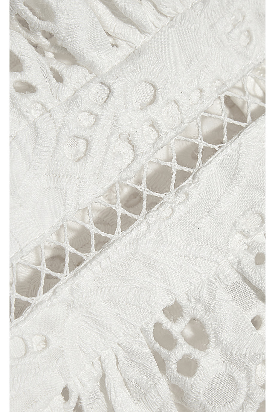 Zimmermann Roamer Broderie Anglaise Cotton Dress in White | Lyst