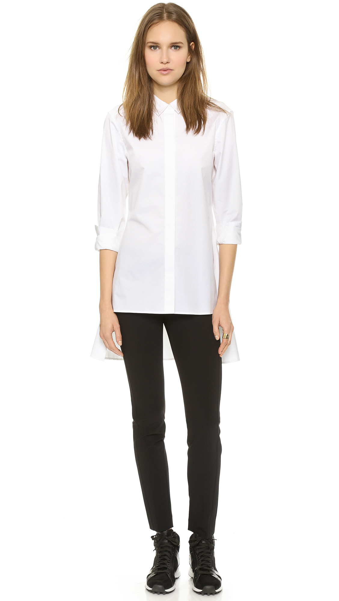 dkny white shirt womens