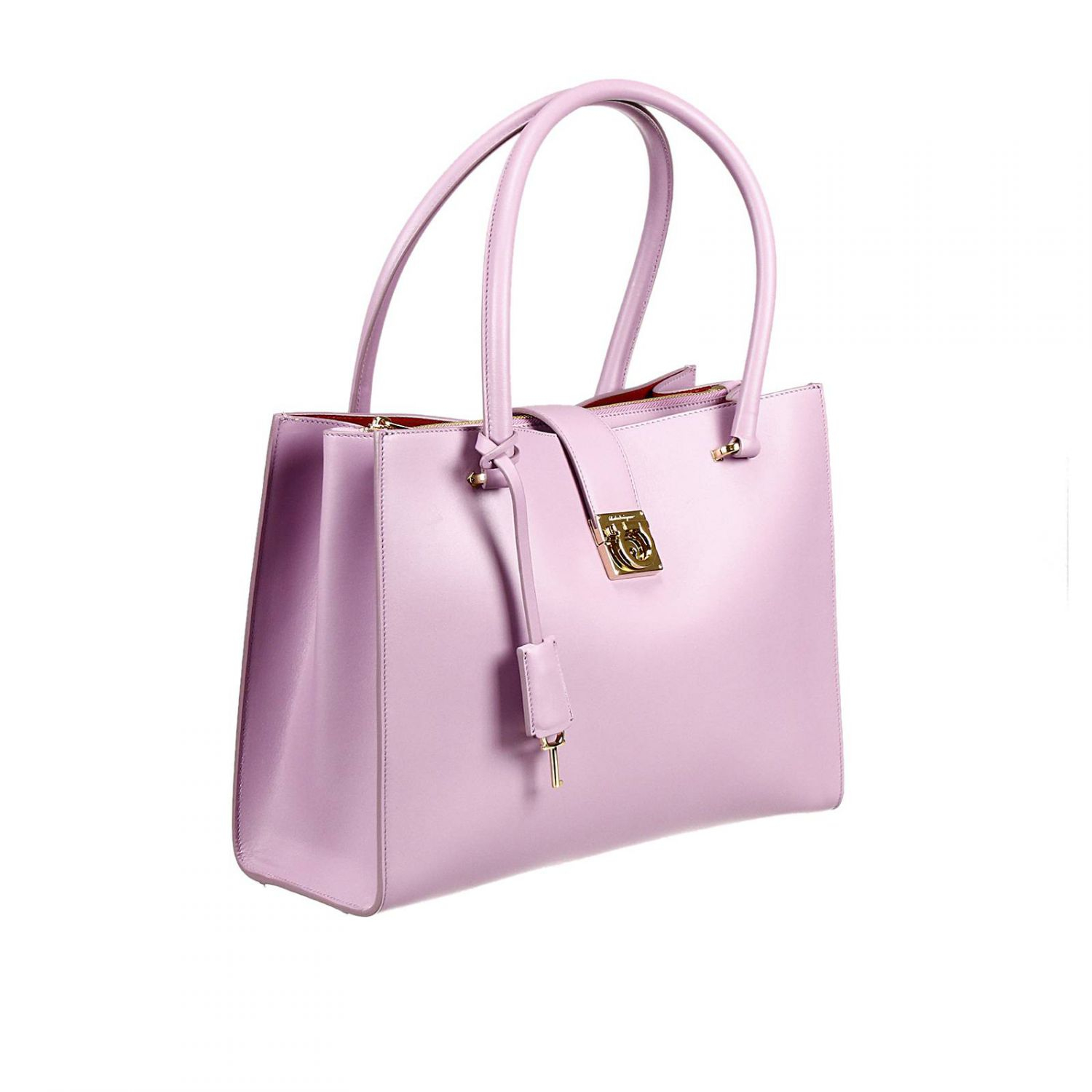 Lyst - Ferragamo Handbag Bag Marlene 2 Handles Medium Zip in Purple