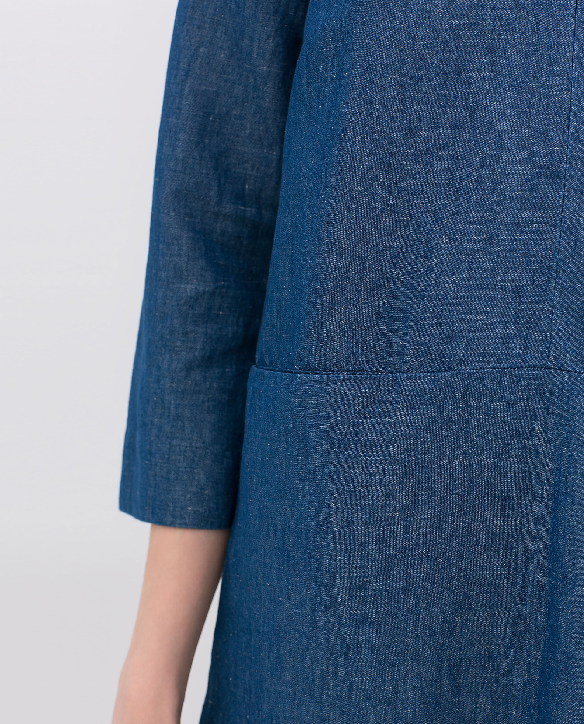 Zara Denim Shirt Dress in Blue | Lyst