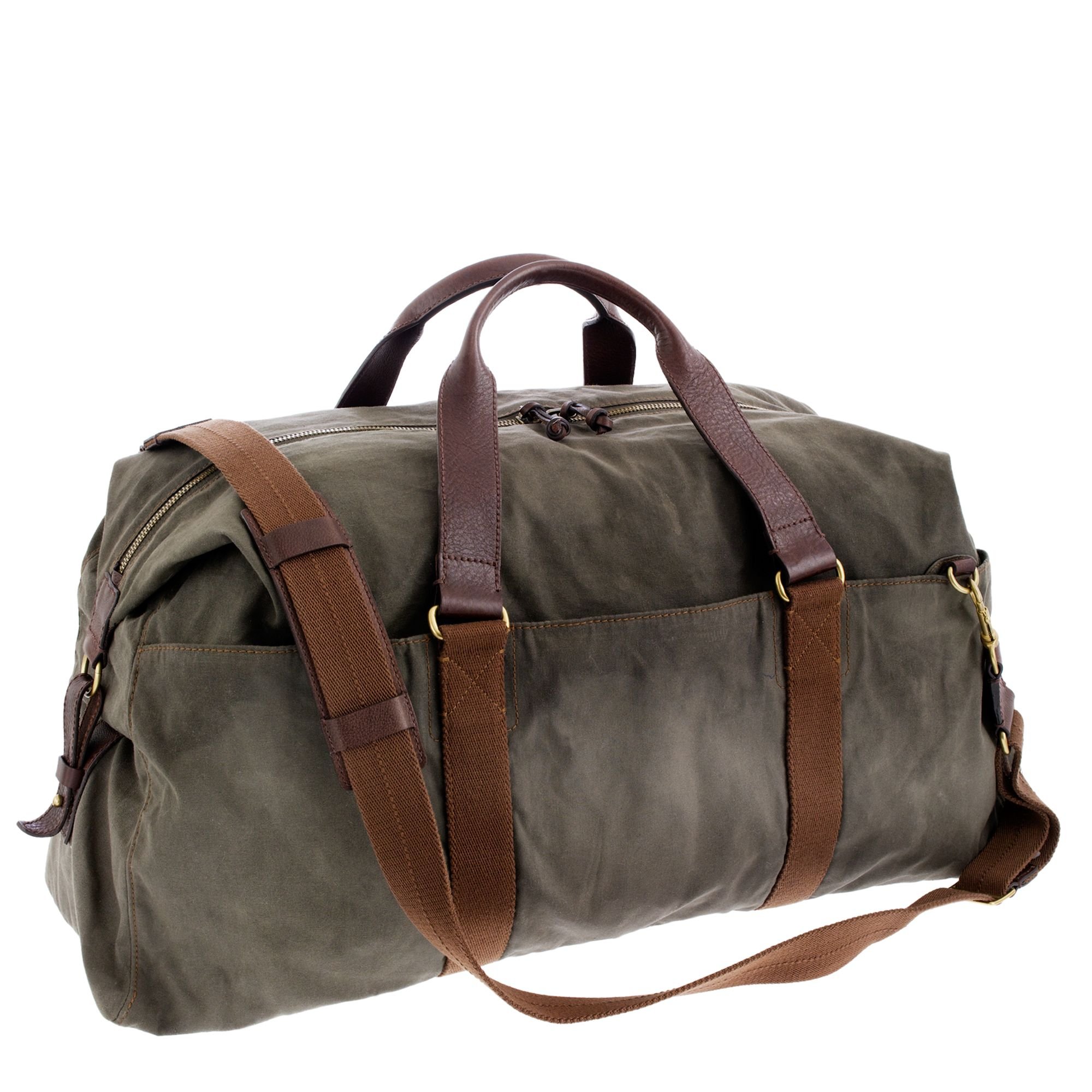 j-crew-abingdon-weekender-bag-in-green-for-men-deep-olive-lyst