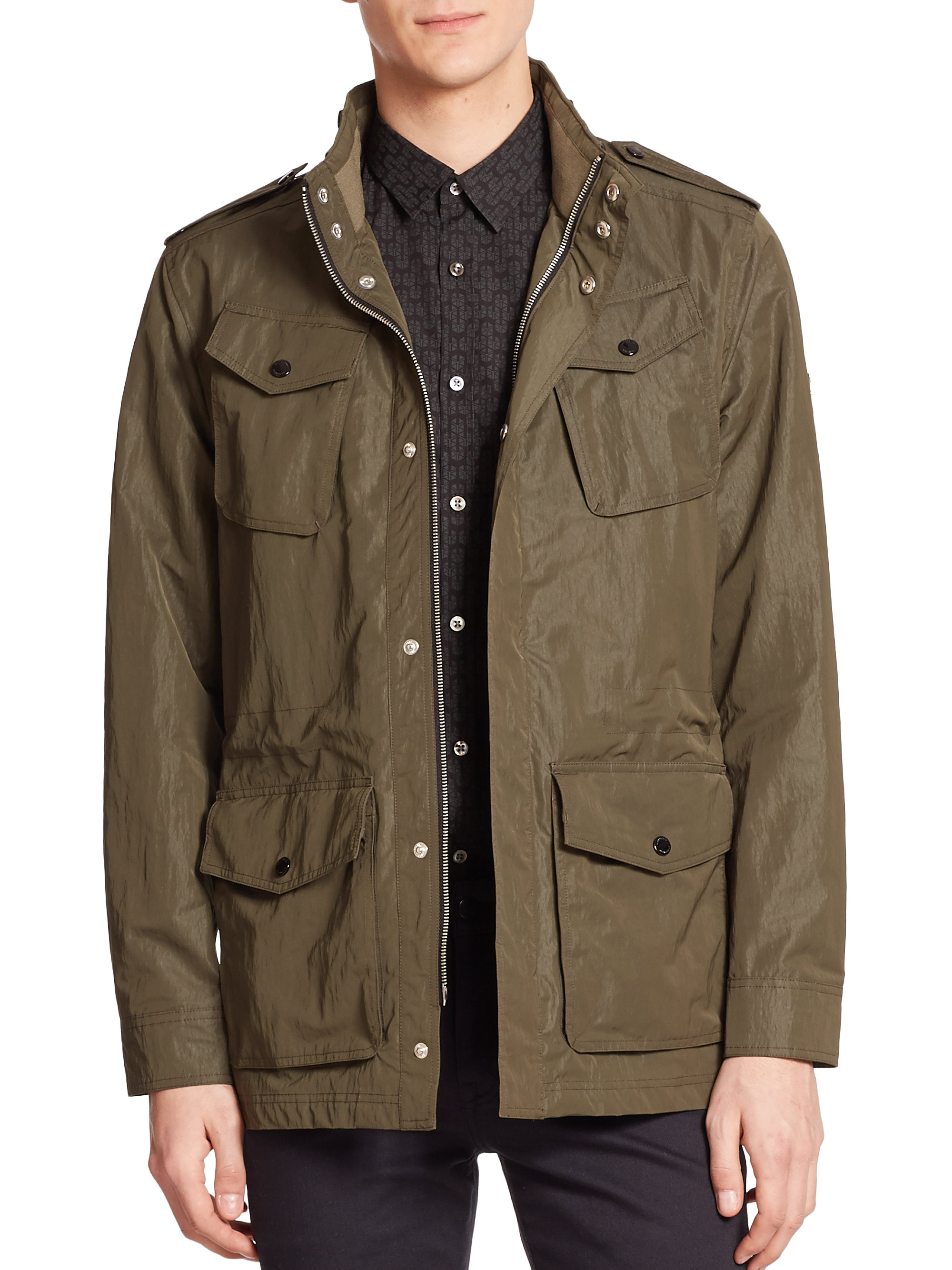 Lyst - J.Lindeberg Water-repellent Military Jacket in Green for Men