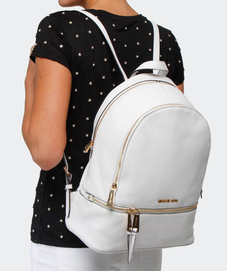 Lyst - Michael Michael Kors Rhea Large Backpack in White