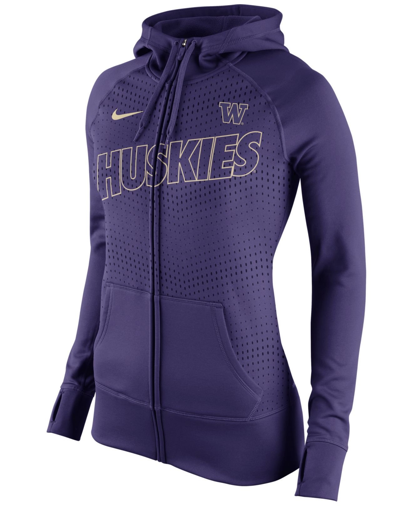 Nike Women's Washington Huskies Stadium Full-zip Hoodie in Purple | Lyst