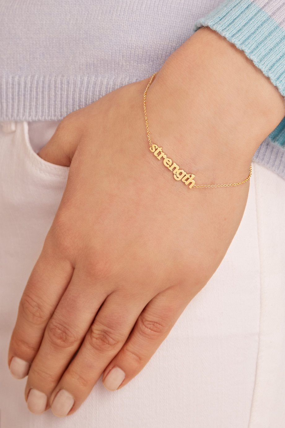 Lyst Jennifer Meyer Strength 18 Karat Gold Bracelet In Metallic Gallery