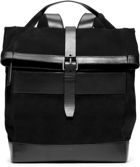Michael Kors Conor Suede Backpack in Black for Men | Lyst