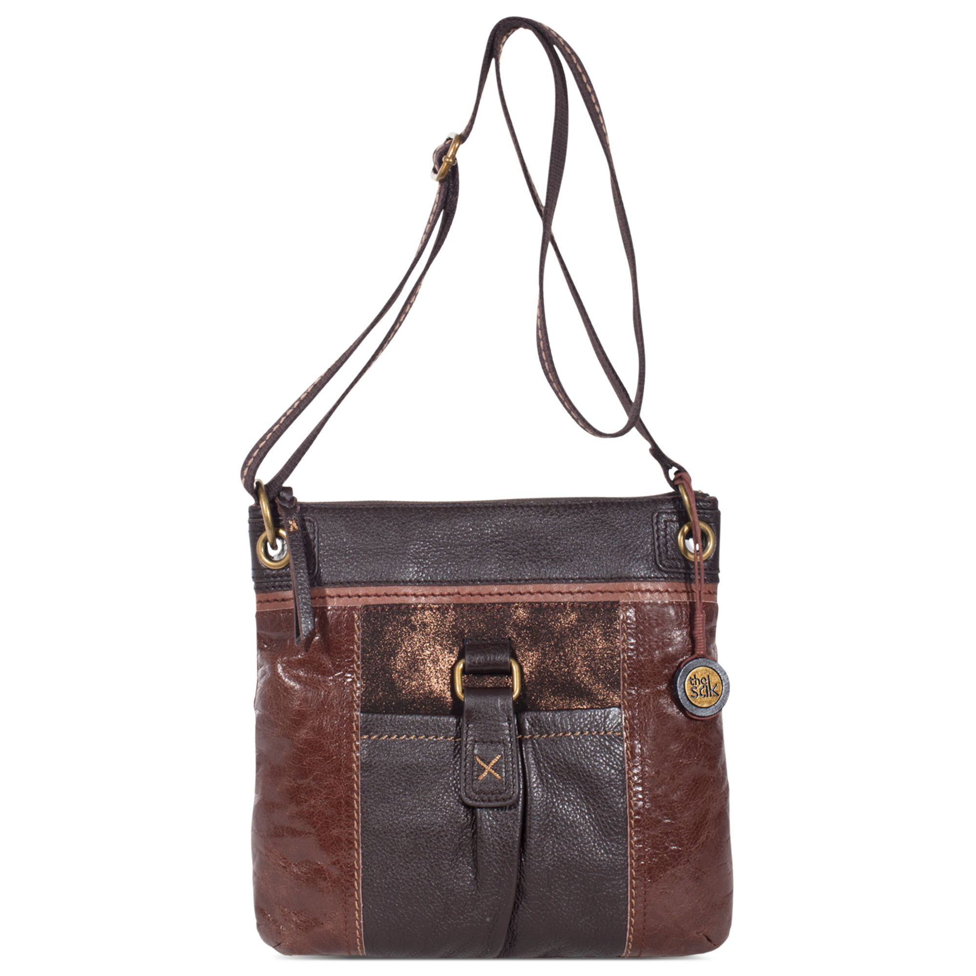 The sak Kendra Leather Crossbody in Beige (Camel Multi) Lyst