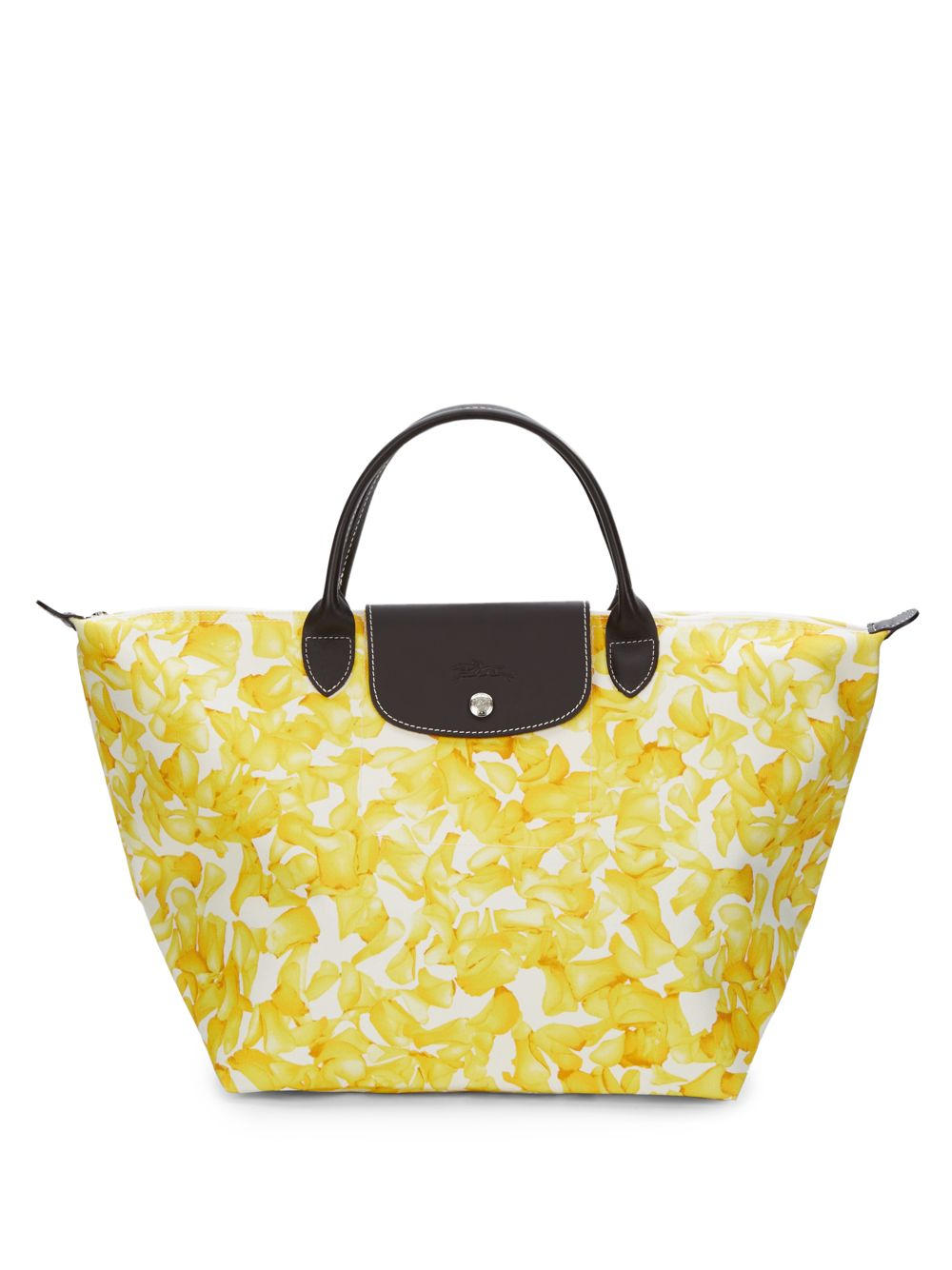 Longchamp Darshan Floral Duffel Bag in Yellow | Lyst