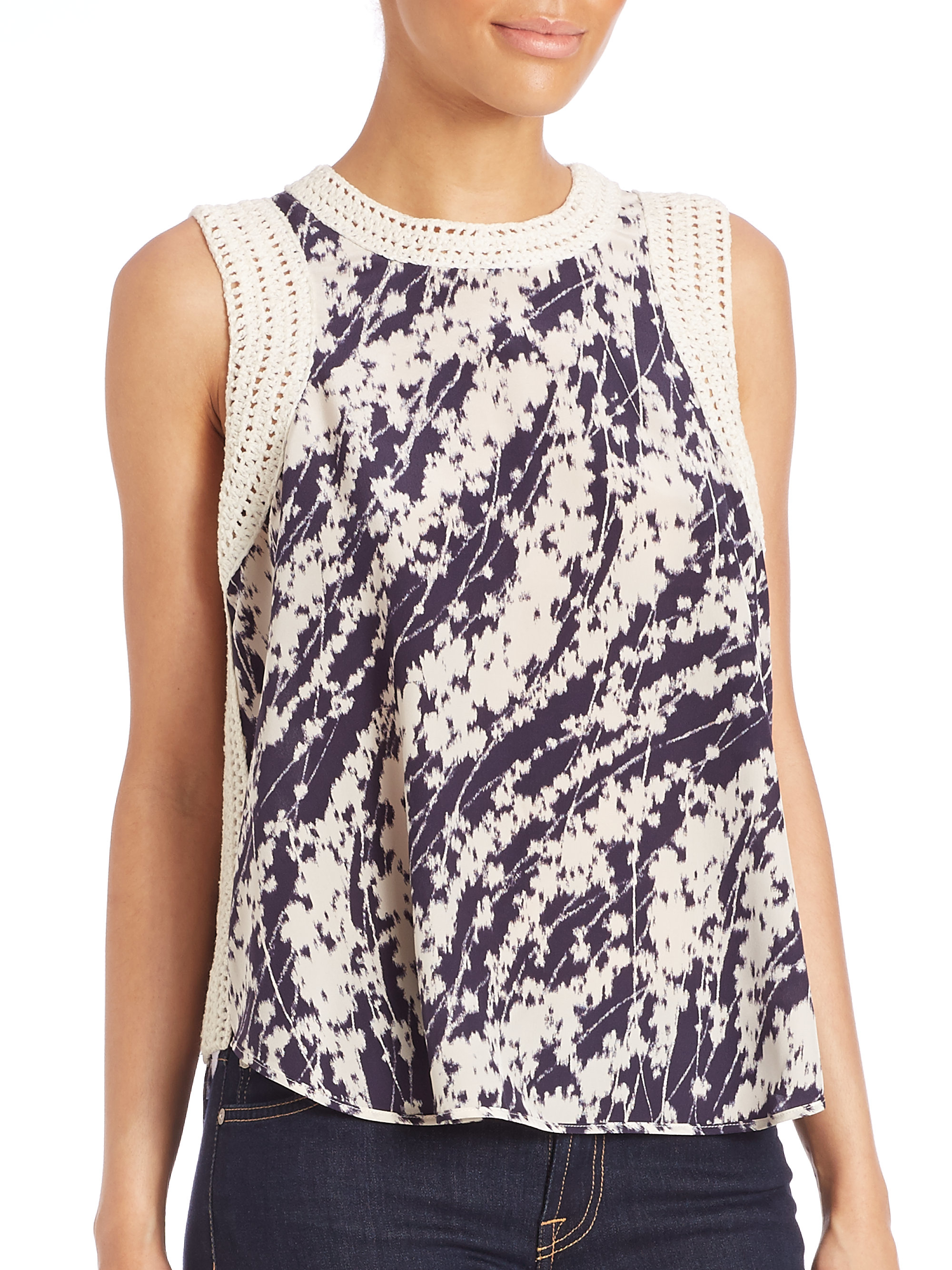 elizabeth and james silk shirt