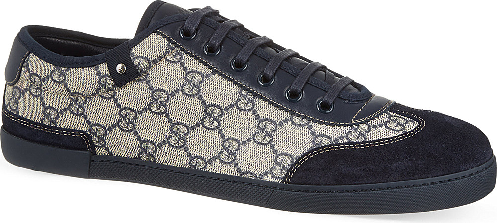 Gucci Barcelona Laced Trainers in Blue for Men - Lyst