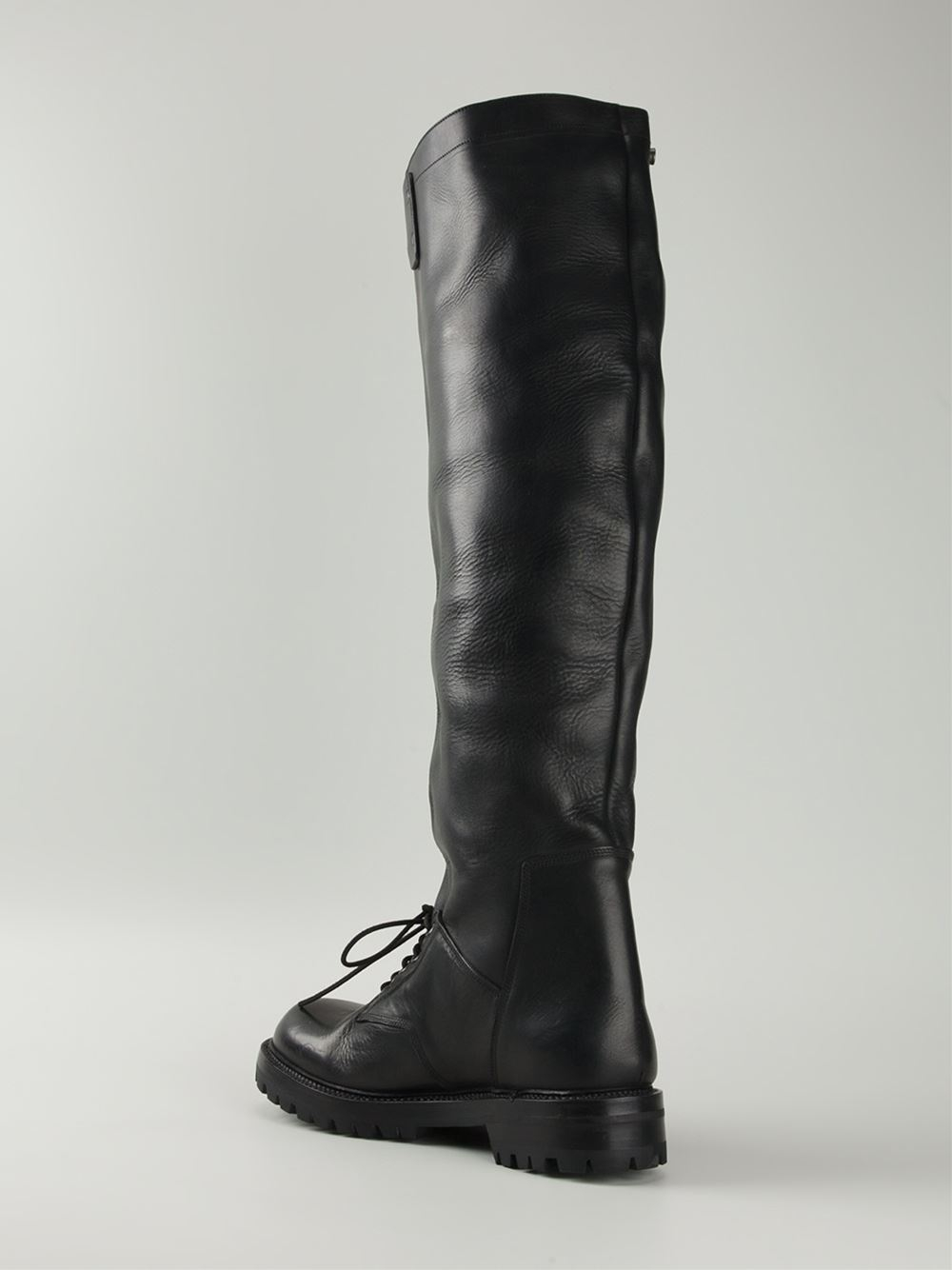 roc knee high lace up boots