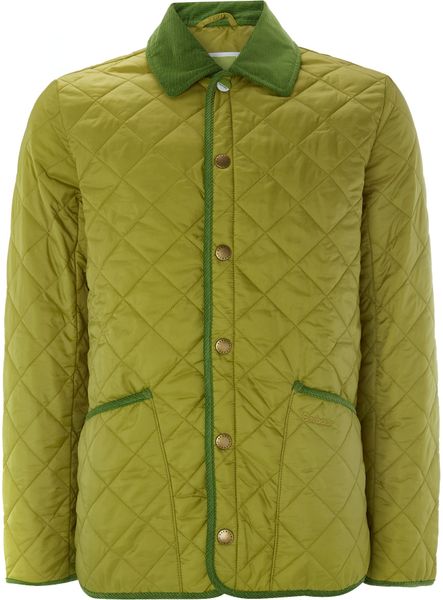 Barbour Pantone Tony Heritage Quilted Padded Jacket in Green for Men ...