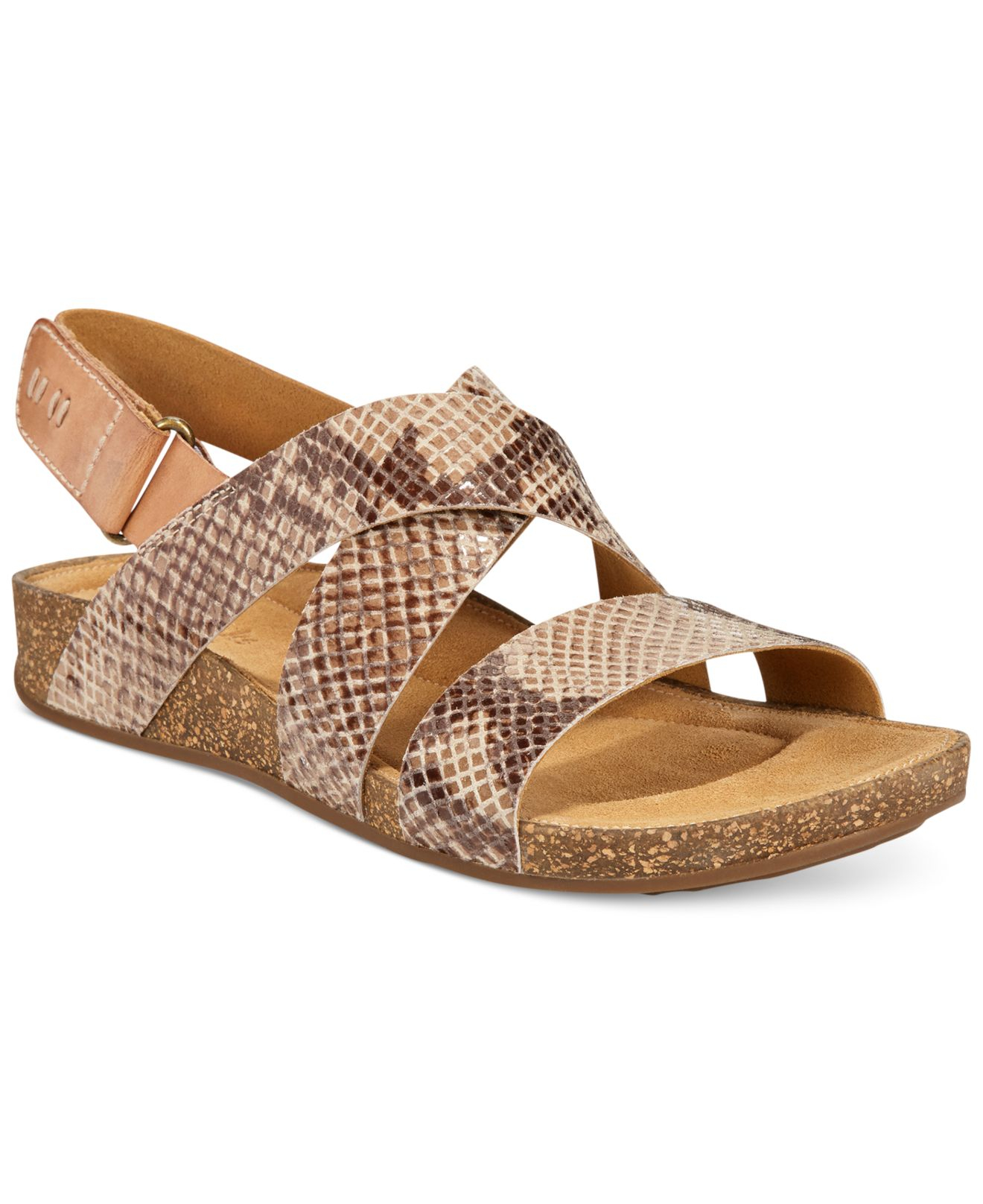 clarks collection leather soft footbed orthopedic arch support sandals