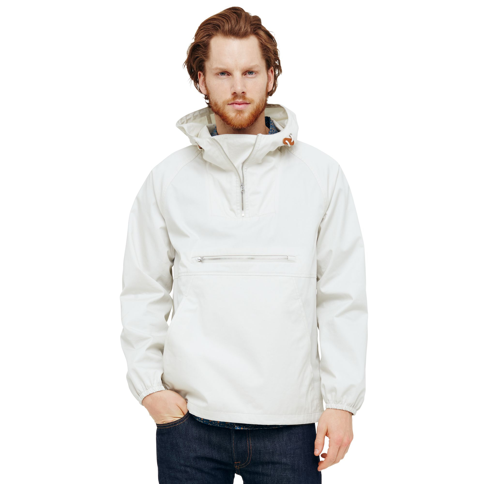 Club monaco Anorak Pullover in White for Men | Lyst