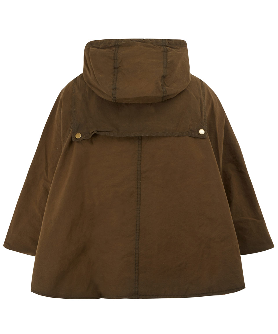 Barbour Olive Dales Waxed Storm Cape in Green | Lyst