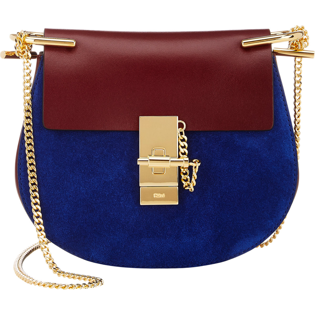 Chlo Drew Mini Crossbody in Blue | Lyst