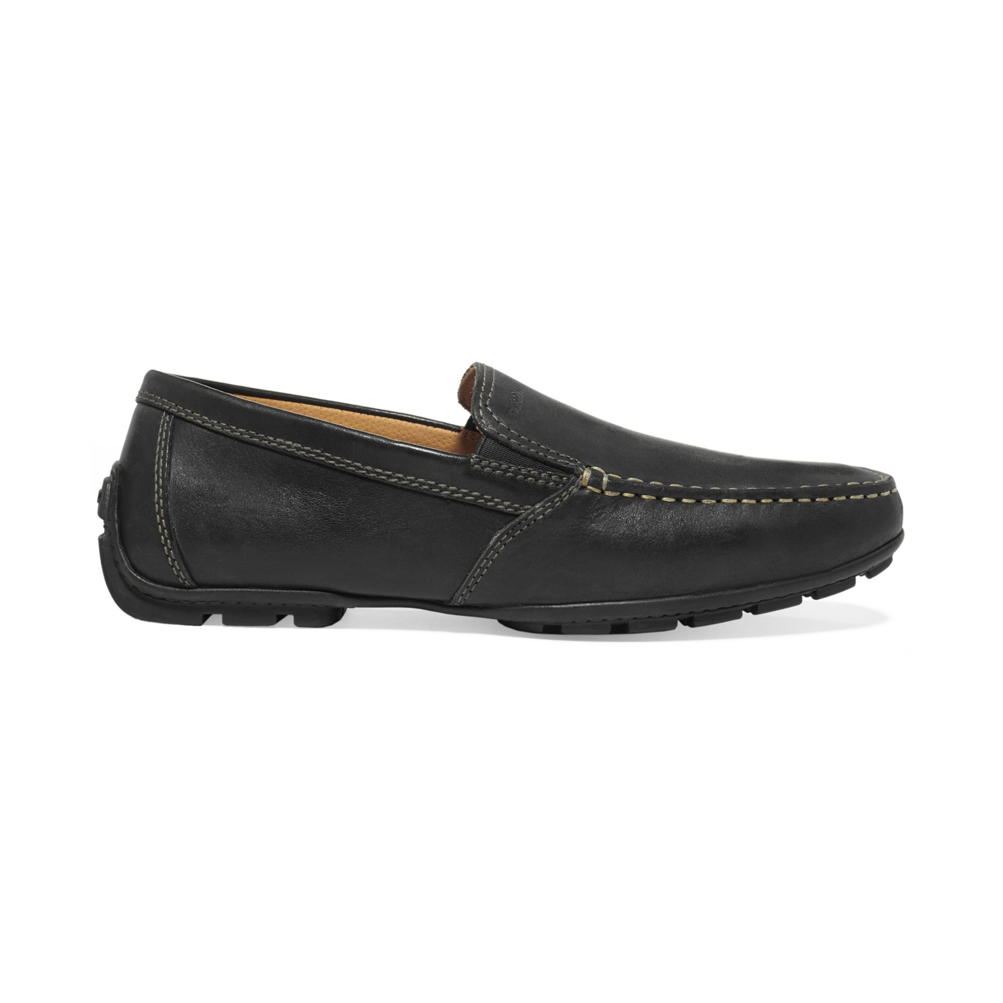 Geox Monet Venetian Loafers in Black for Men | Lyst