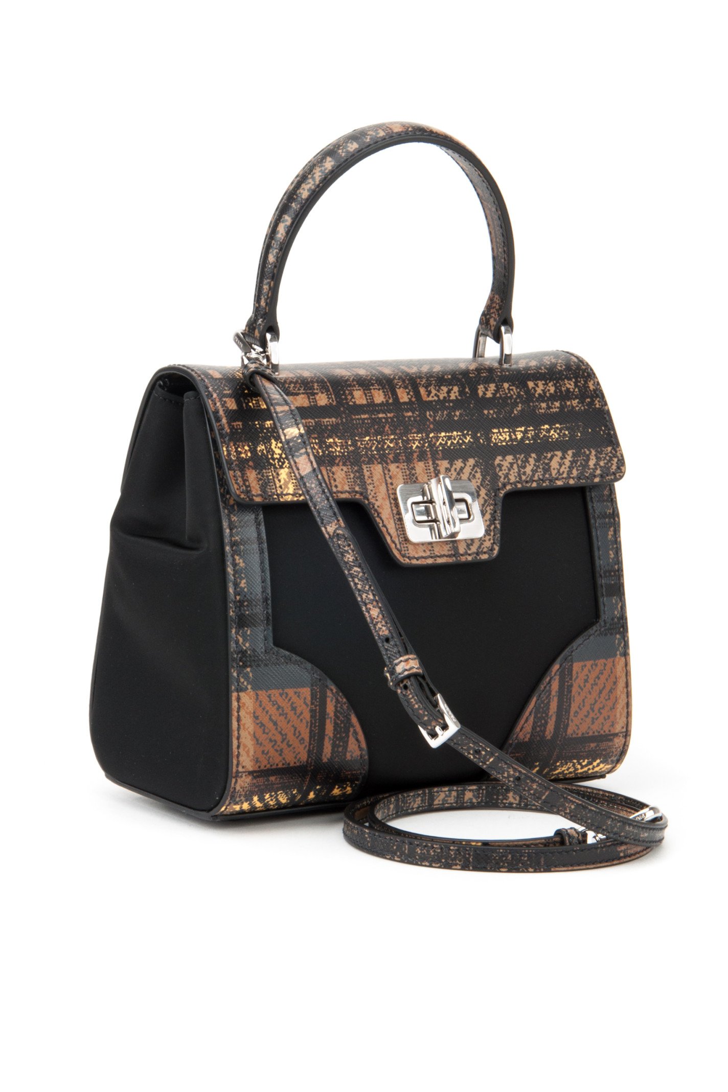 Prada Borsa Tessuto+saffiano in Multicolor (CAMMELLO D) | Lyst  