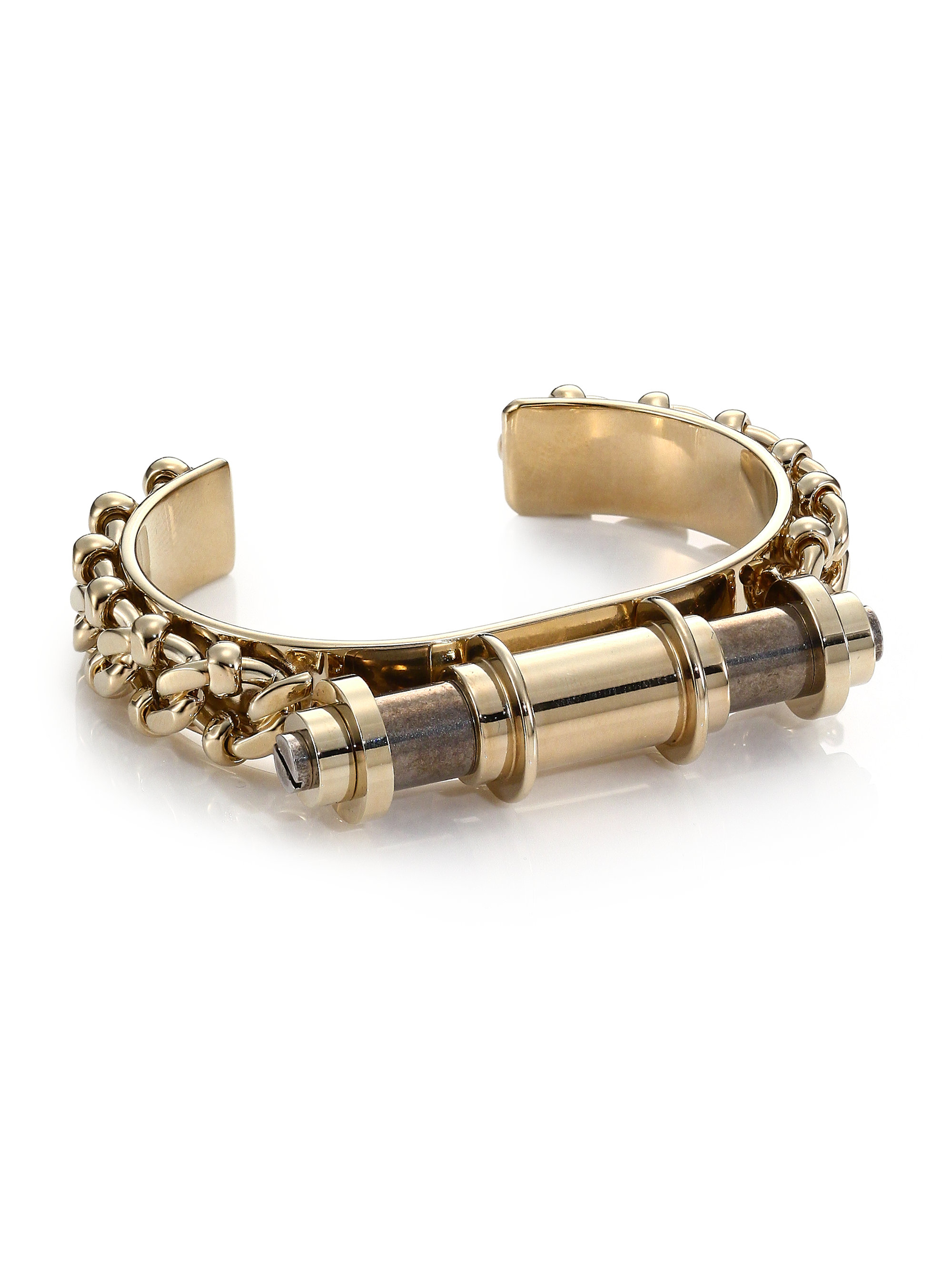 May 2018leather Name Bracelets Gallery Lyst Givenchy Obsedia Bar Cuff Bracelet