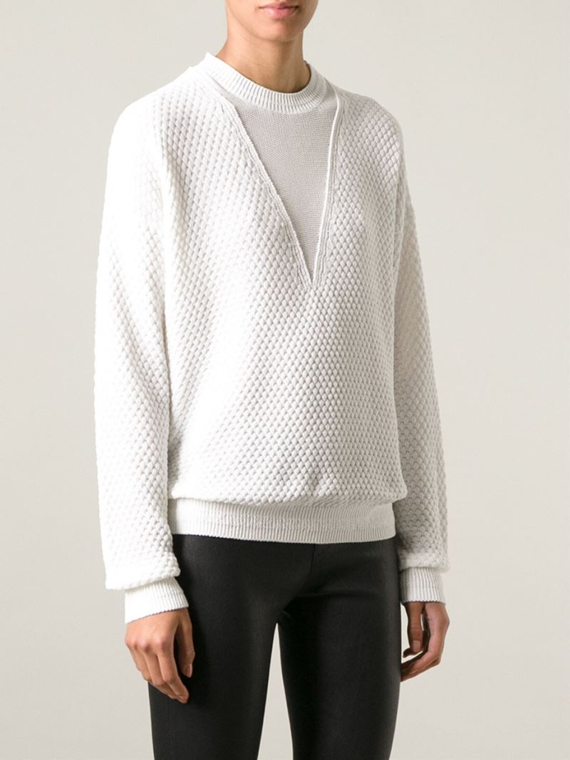 joseph high neck chunky knit
