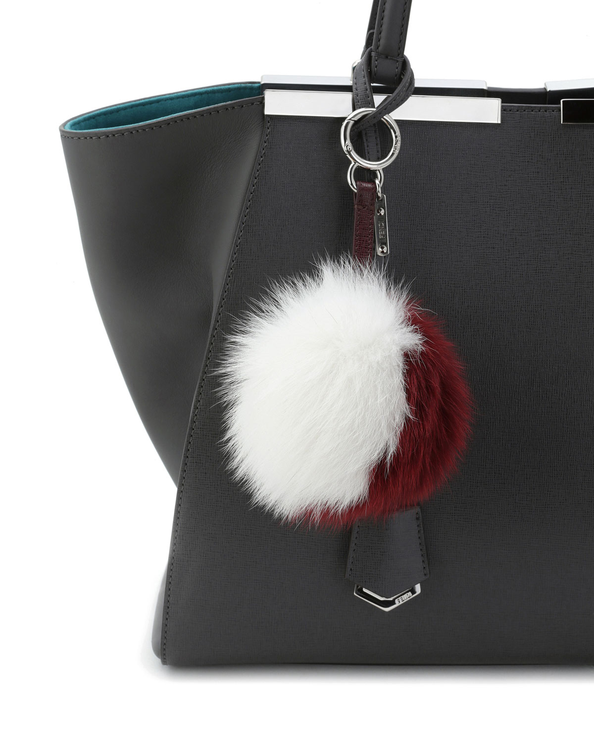 fur handbag pom for pom Lyst White Fendi Charm Pompom Handbag Fur Bicolor in For fur handbag pom for pom Lyst White Fendi Charm Pompom Handbag Fur Bicolor in For