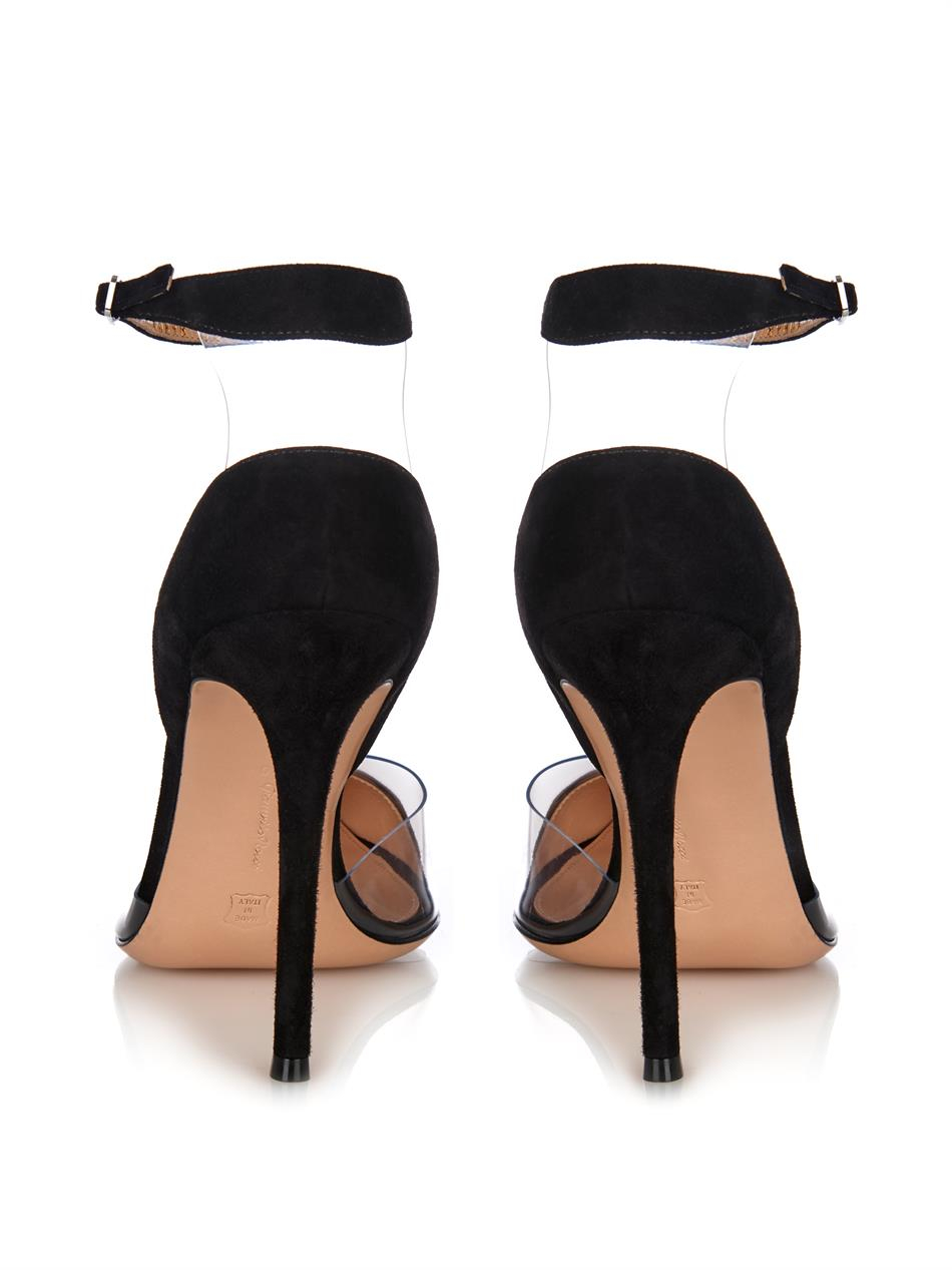 gianvito rossi stark plexi ankle strap heels