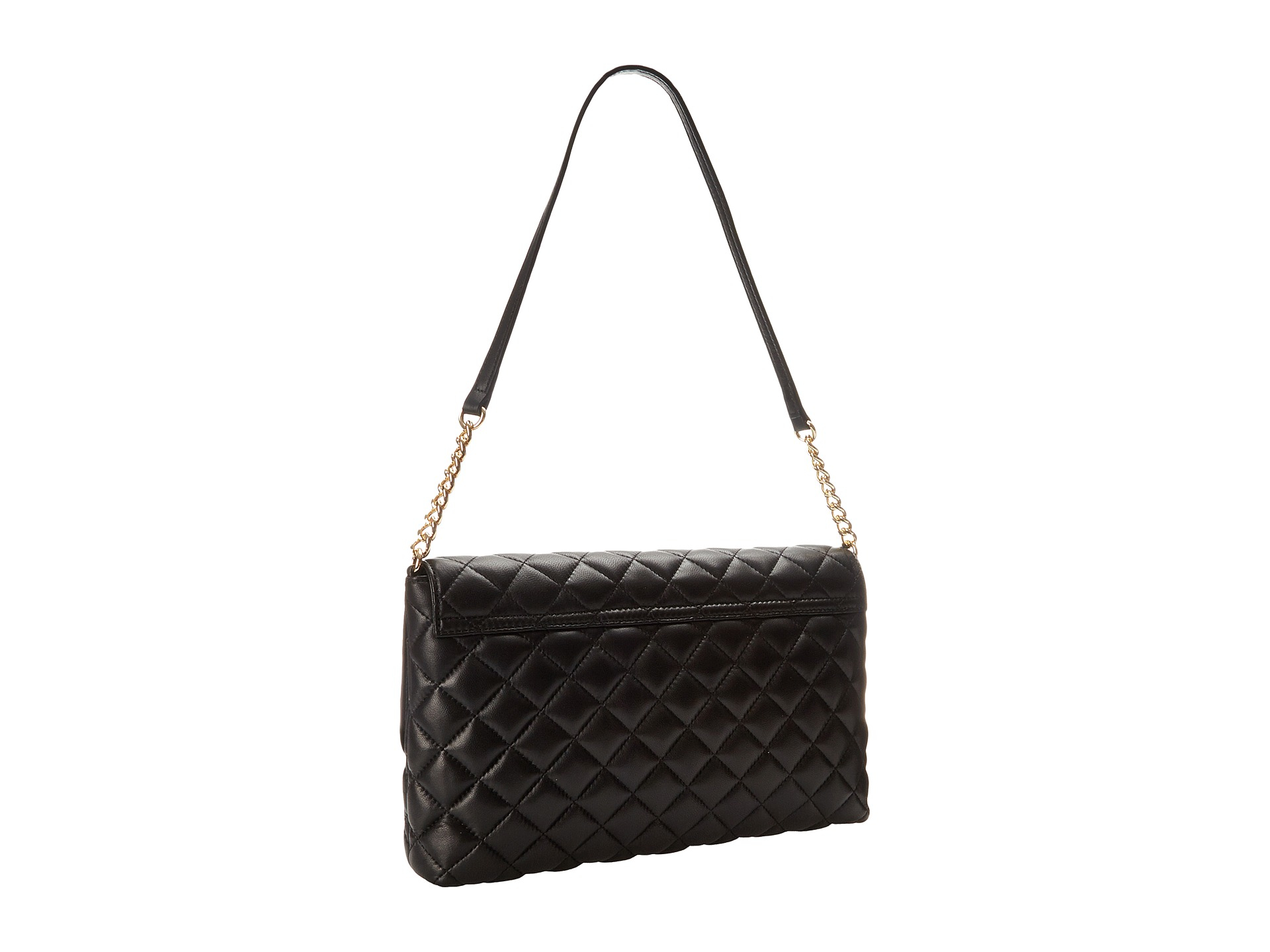 Lyst Calvin Klein Lamb Shoulder Bag In Black Gallery