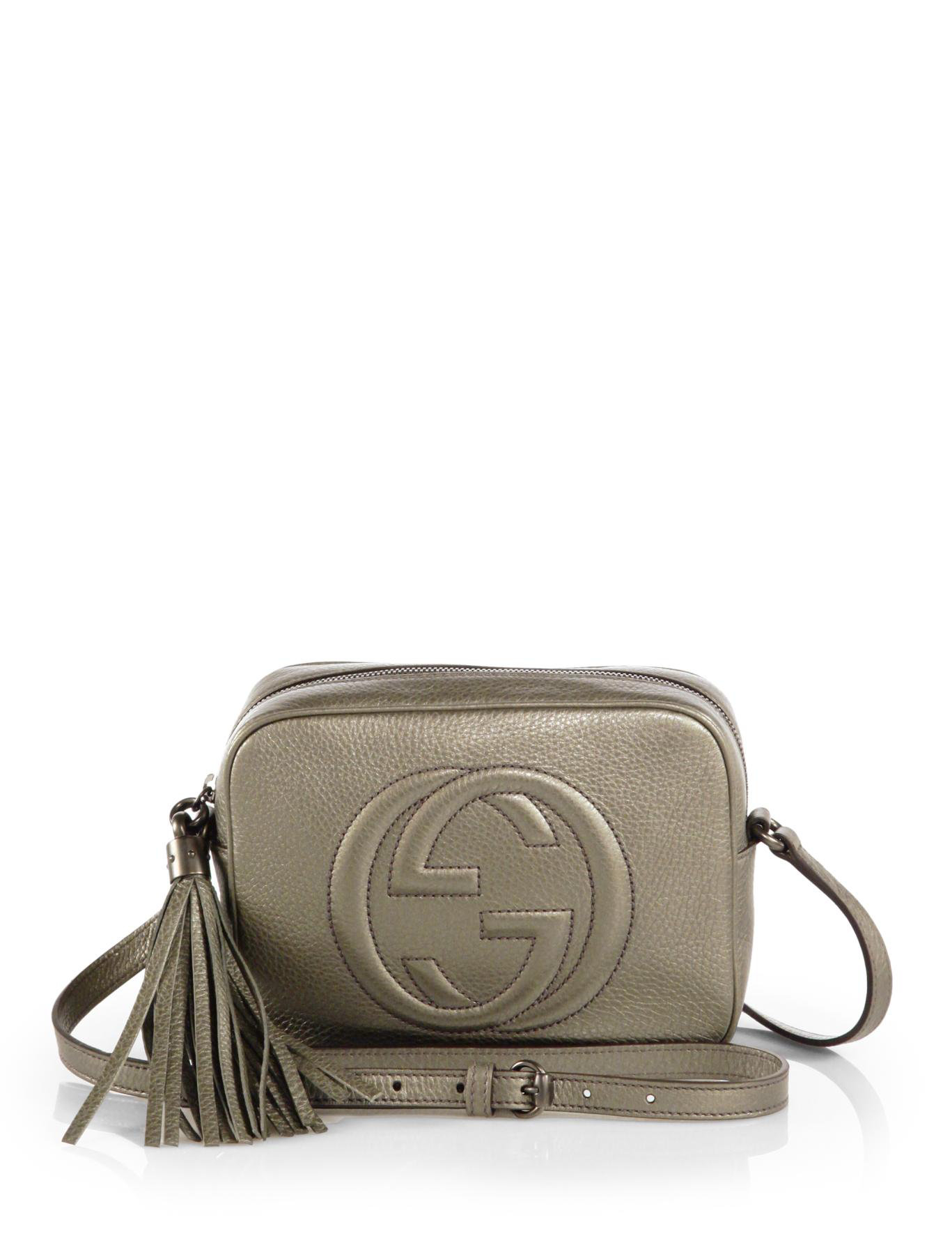 Lyst - Gucci Soho Metallic Leather Disco Bag in Metallic