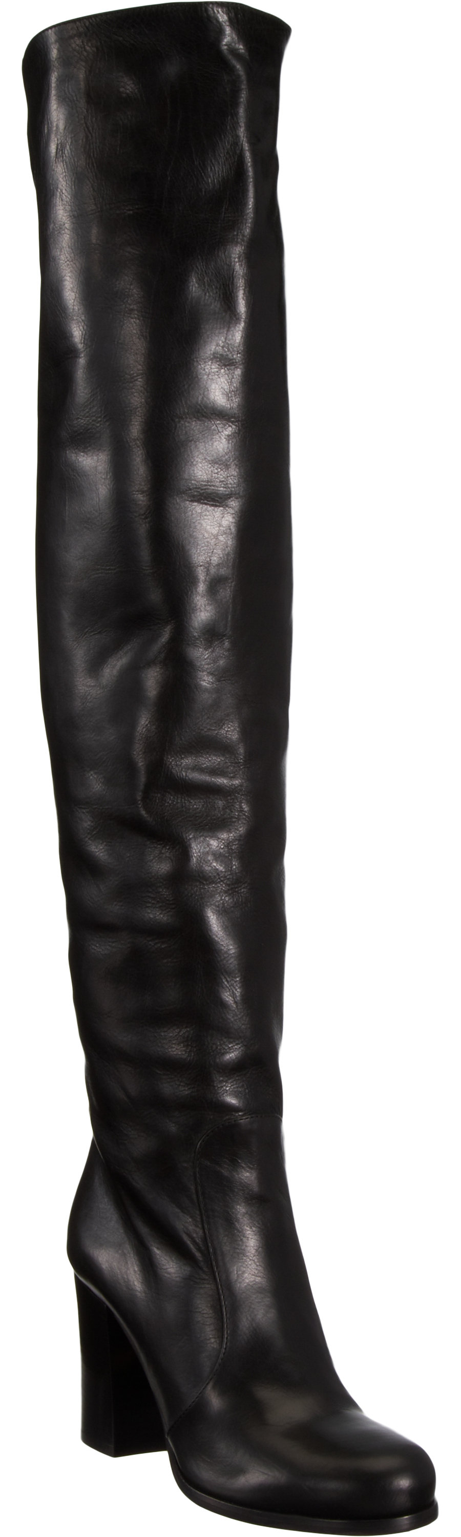 Lyst - Prada Slouchy Over-The-Knee Boot in Black