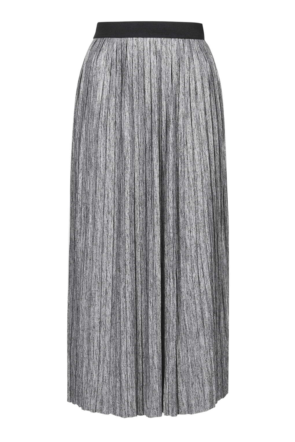 Lyst - Topshop Marl Pleat Midi Skirt in Gray