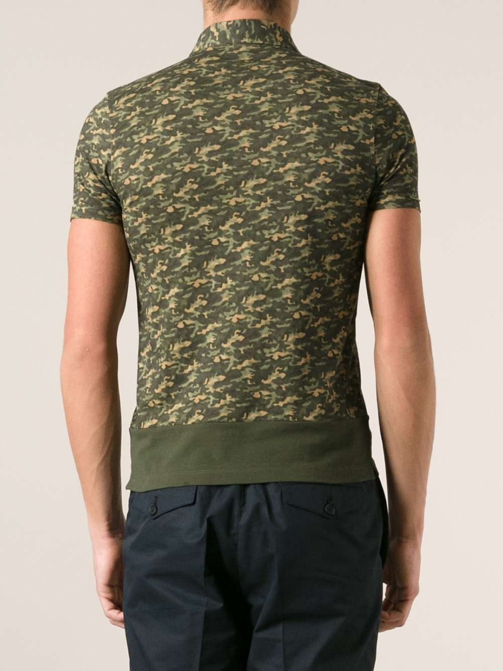 moncler blue camo polo moncler blue camo polo