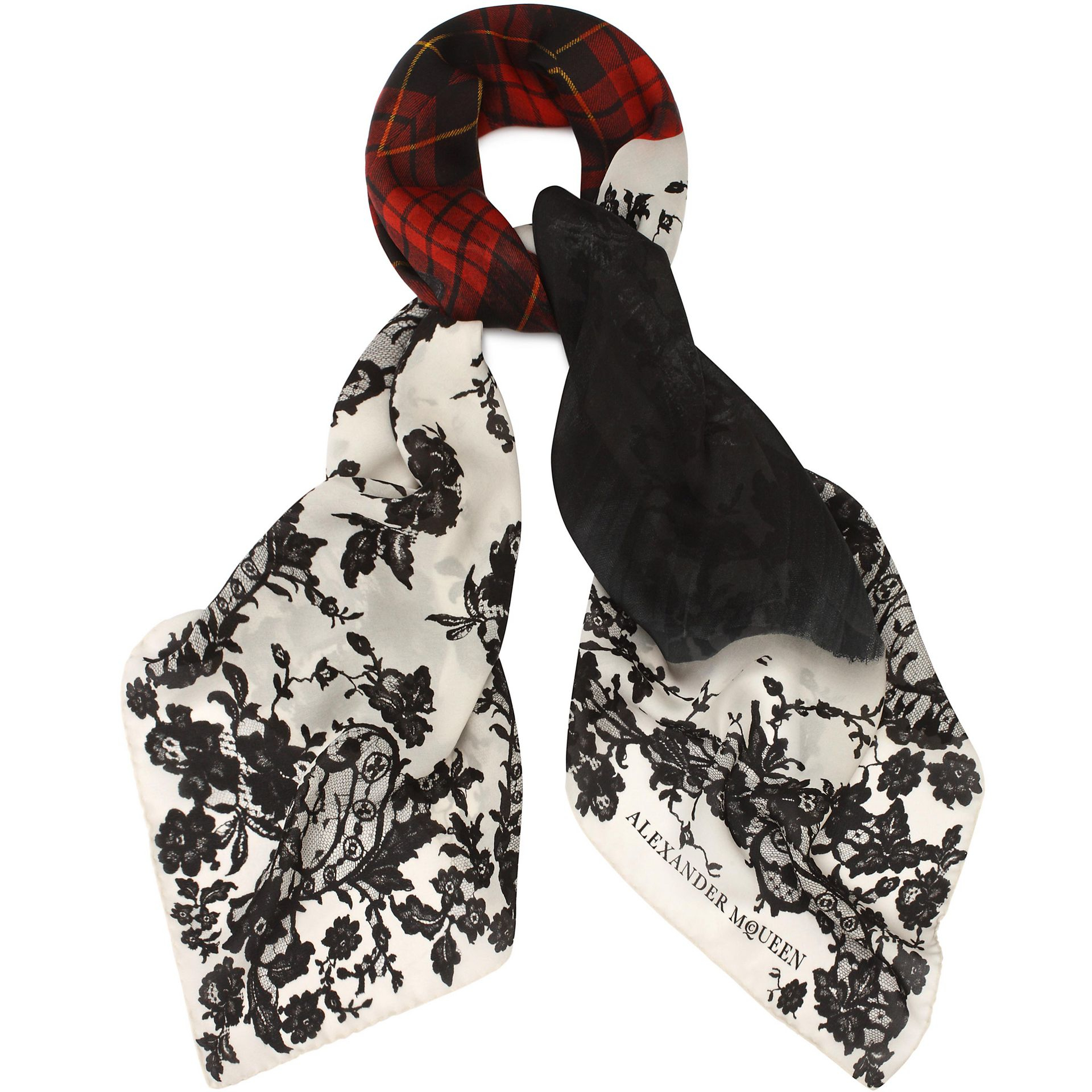 Alexander mcqueen Special Edition 'widows Of Culloden' Scarf in Black ...