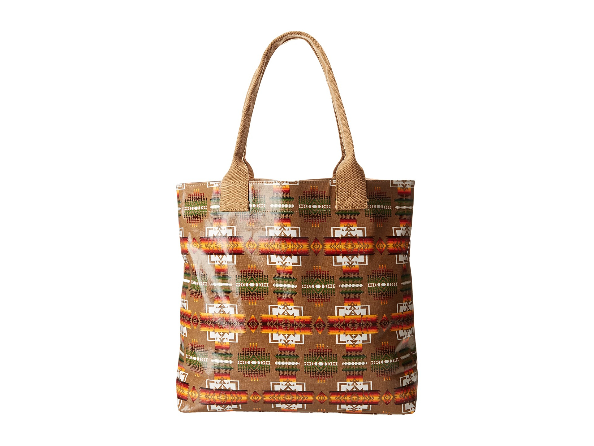 Pendleton Coated Canvas Tote in Brown | Lyst