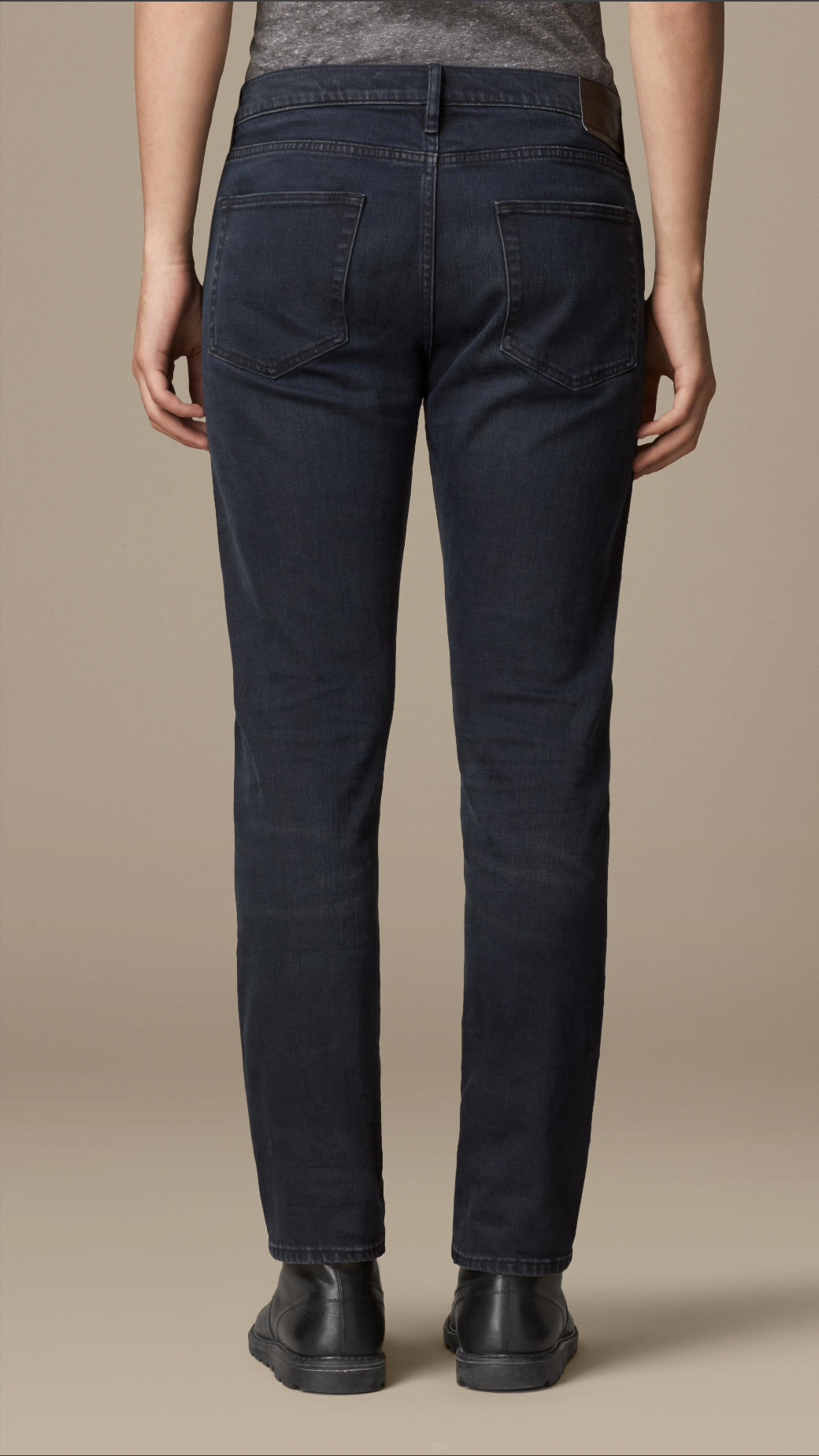 Burberry Slim Fit Washed Indigo Jeans in Blue for Men | Lyst