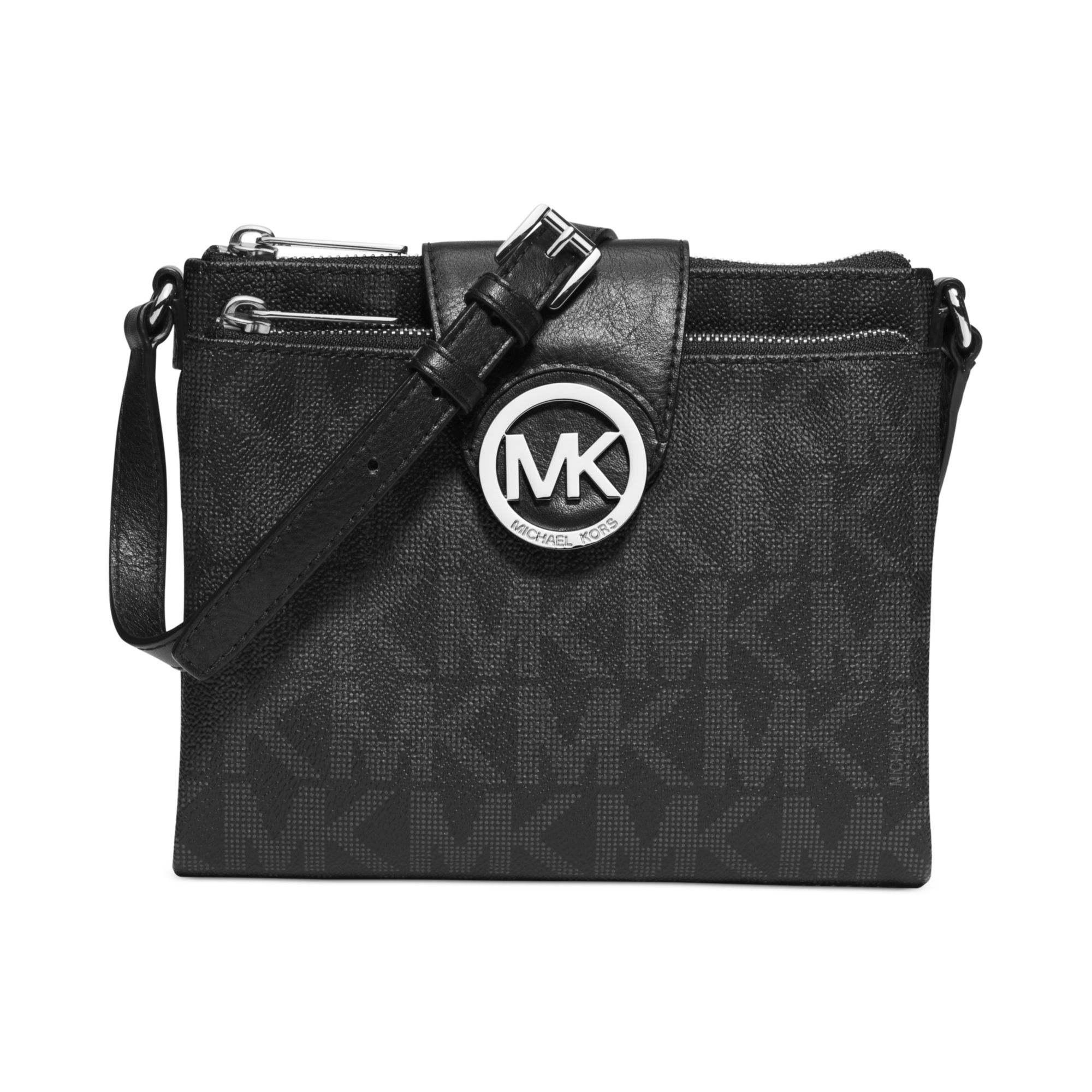 michael kors fulton crossbody black