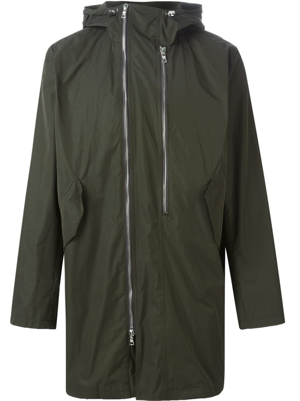 Paul Smith Hooded Parka in Green for Men | Lyst