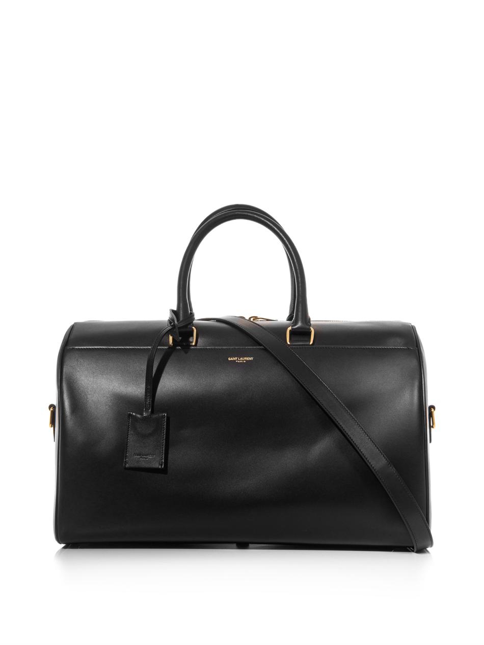 Saint Laurent Classic Duffle 12 Leather Bag in Black | Lyst