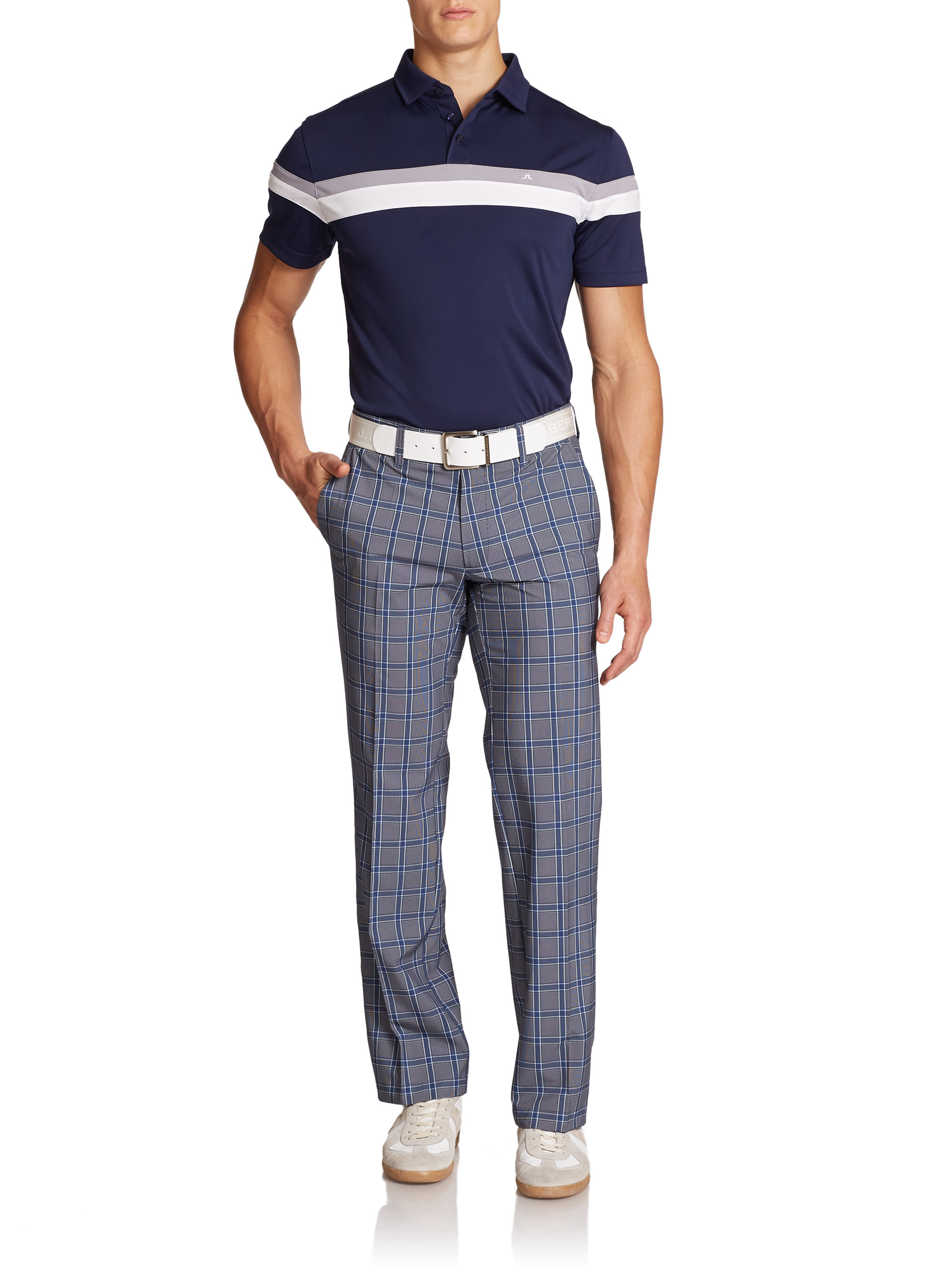 Lyst J.Lindeberg Regularfit Golf Pants in Blue for Men