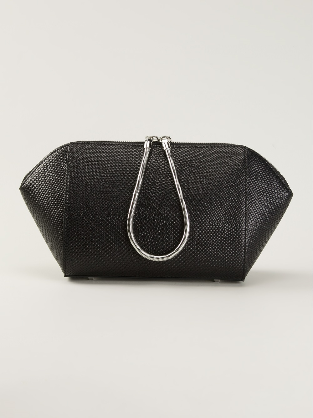 alexander wang black clutch