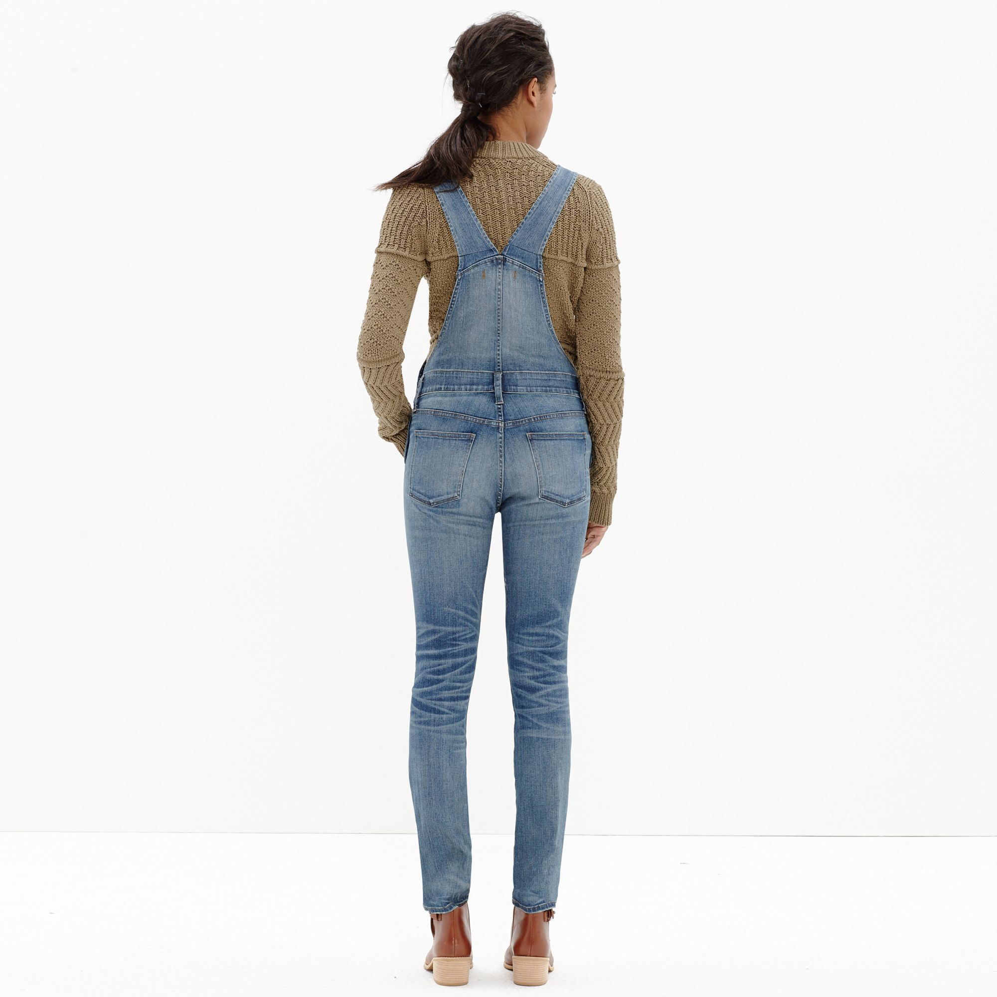 Lyst - Madewell Skinny Overalls In Adrian Wash in Blue