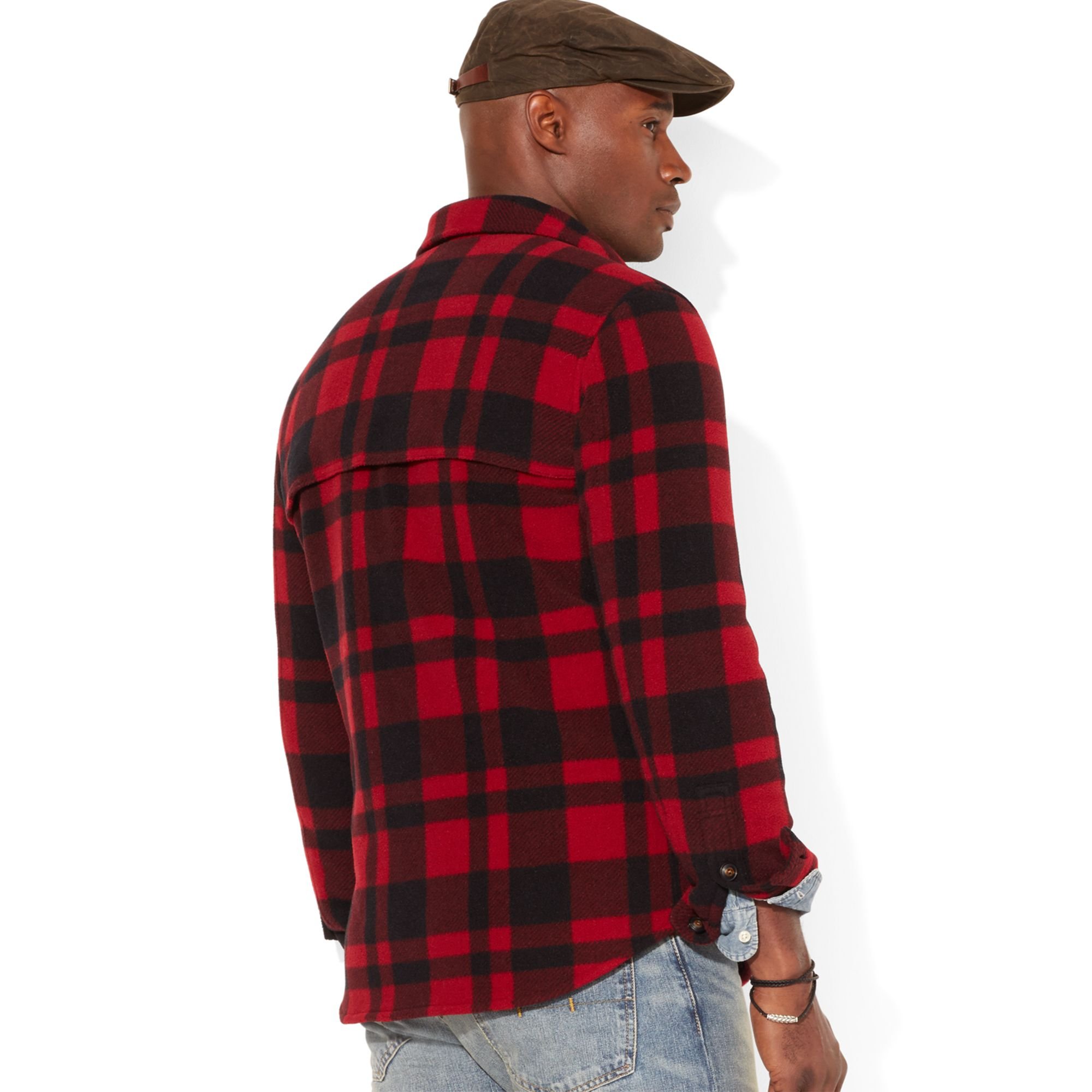 mens tall buffalo plaid shirt