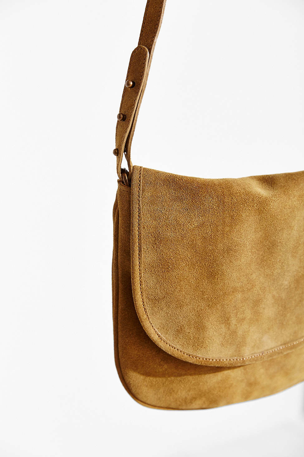 Bdg Minimalist Suede Crossbody Bag in Green | Lyst