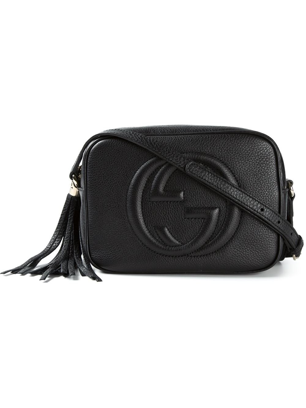 Lyst - Gucci Soho Leather Cross-body Bag in Black